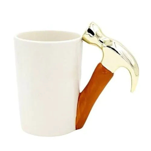 Ceramic Tool Water Cup Hammer cup Personality 3D handle mug Father's Day gift