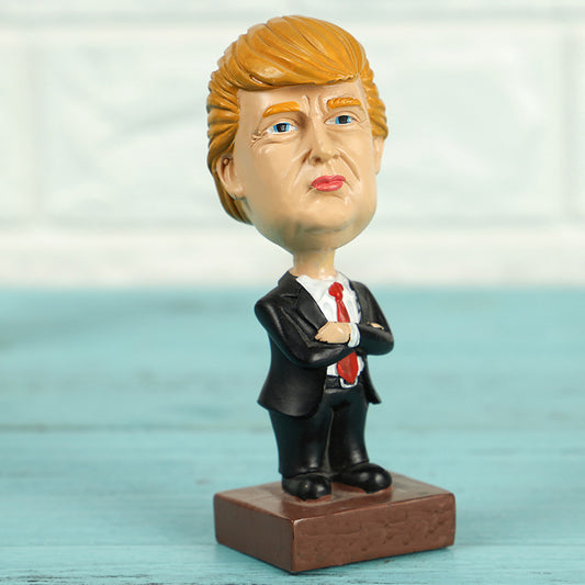 Custom bobblehead resin crafts home living room tabletop decoration fan gift Trump singer baseball player