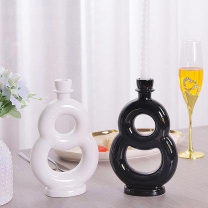 ceramic candlestick aromatherapy candle cup decoration style LOGO customization