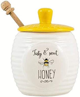 ceramic Honey jar bee style ceramic jar Seasoning jar