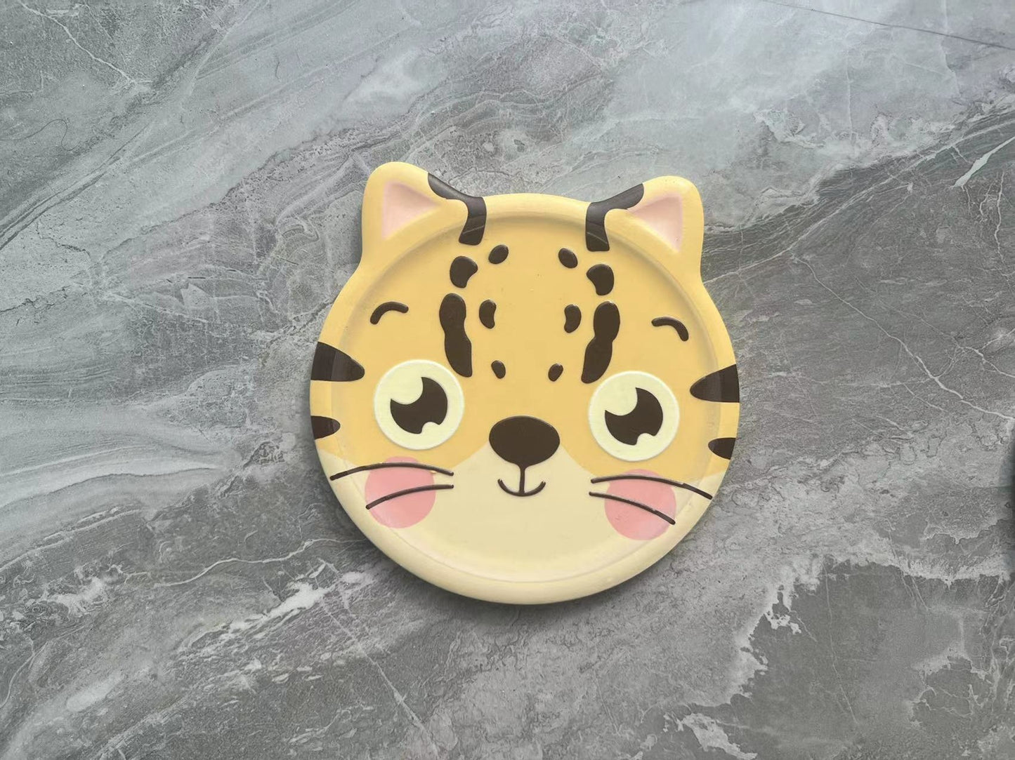 Wholesale 3D relief cat shaped ceramic drink insulated coasters