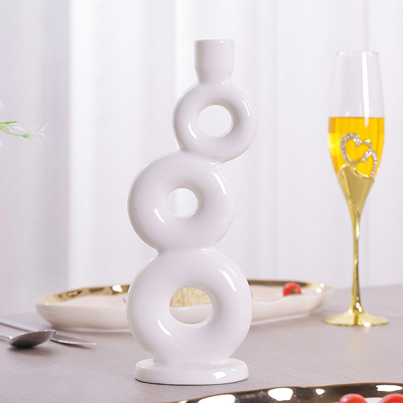 ceramic candlestick aromatherapy candle cup decoration style LOGO customization