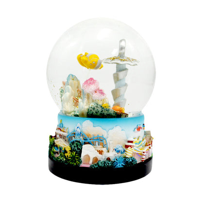 Custom resin crystal ball crafts Creative Water World Animal ornaments Tourist attractions snow ball decorative gifts