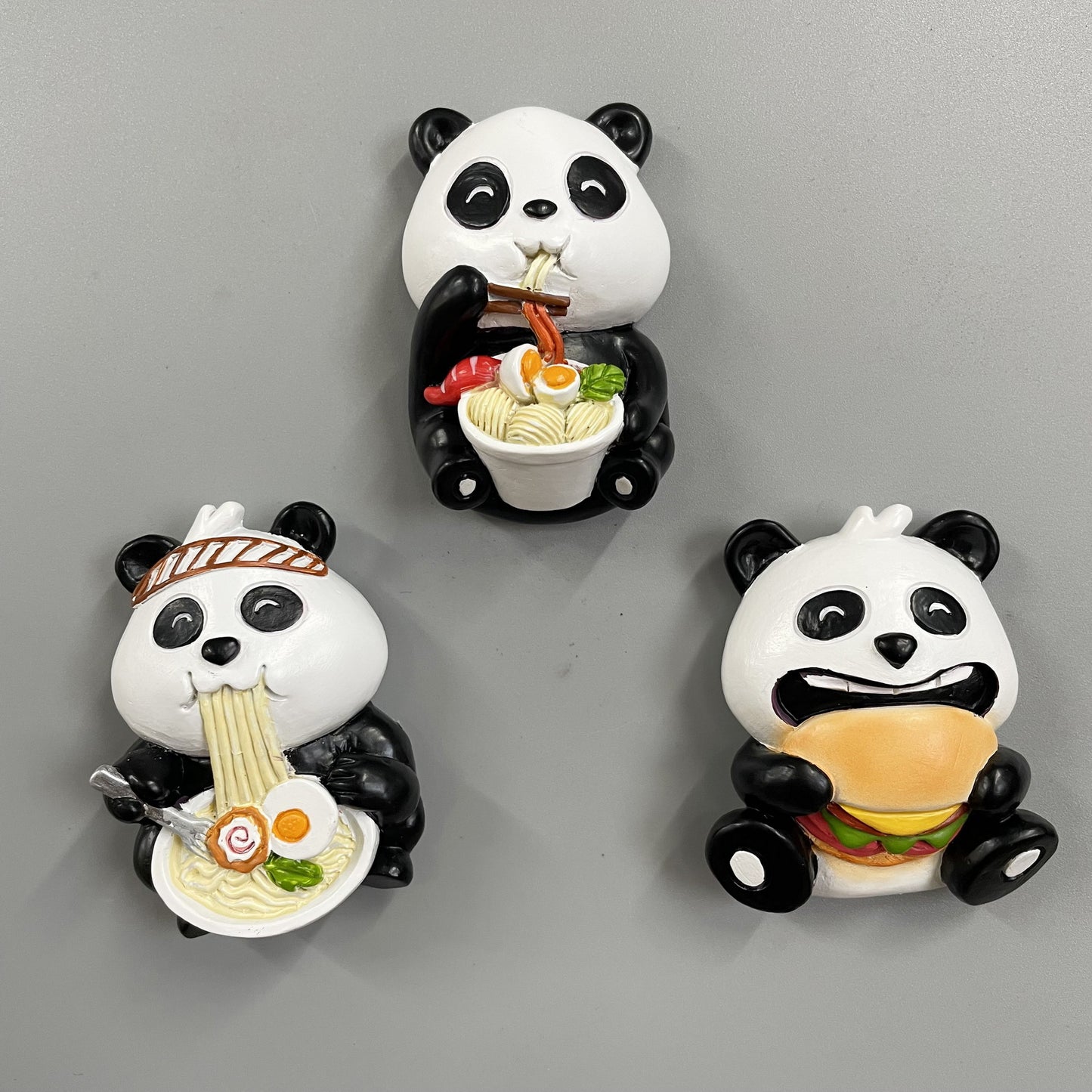 Refrigerator sticker creative resin cute yoga panda Tiktok hot selling new hand-painted magnet for children gift wholesale