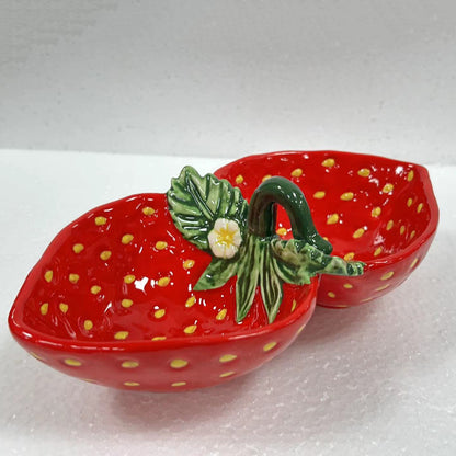 Multi-size Strawberry style ceramic food jar Spring Fruit style daily products cookie jar