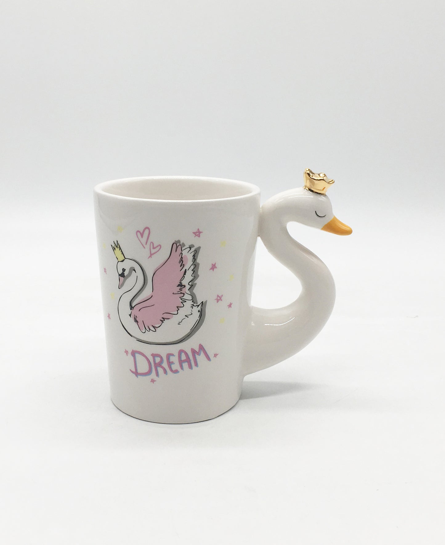 Ceramic swan sealed tank personality animal style storage tank pink swan series daily ceramics cookie jar