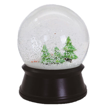 Creative resin Christmas car Christmas float snow crystal ball light rotating music box decorative gift ornaments