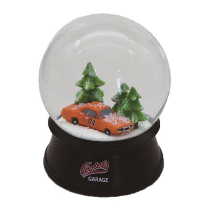 Creative resin Christmas car Christmas float snow crystal ball light rotating music box decorative gift ornaments