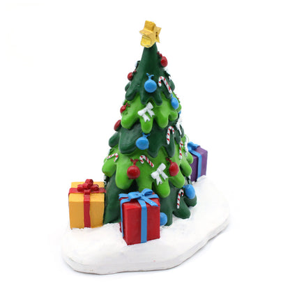 Creative Christmas tree gift box Resin decoration Holiday gift crafts custom wholesale home garden decorations