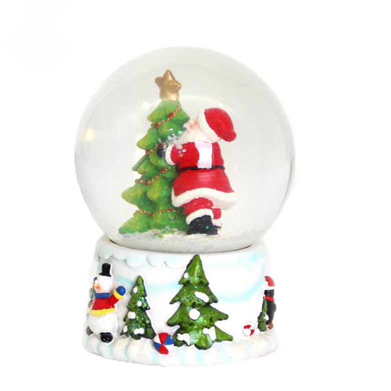 Santa's crystal ball Gift Creative tabletop decoration Christmas holiday gift