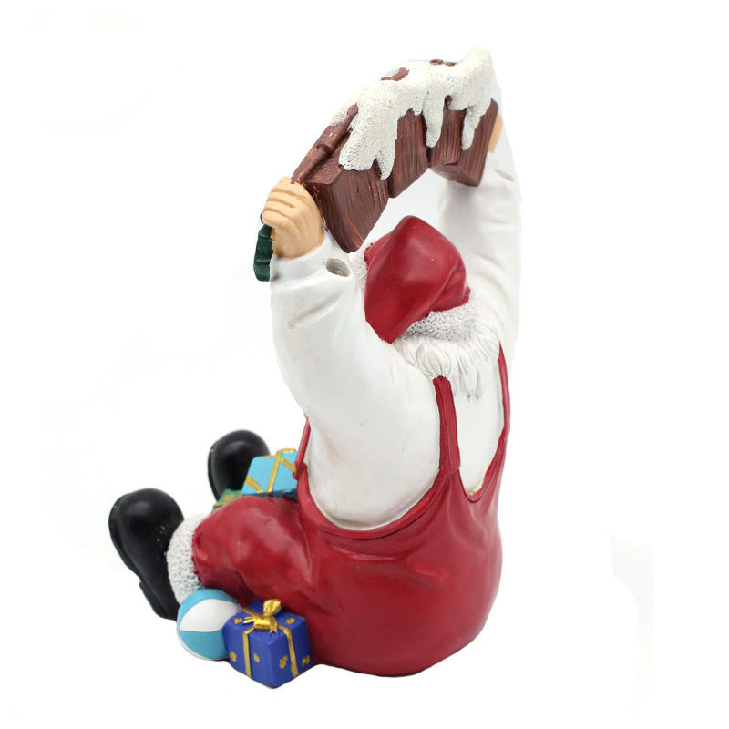 Creative Santa Claus sculpture ornaments resin crafts custom wholesale European home garden decoration