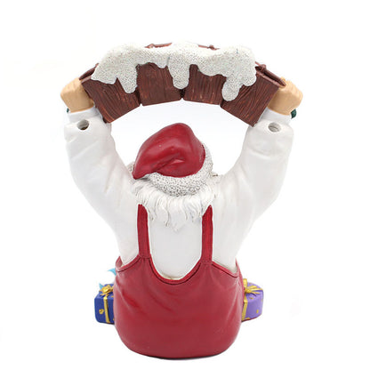 Creative Santa Claus sculpture ornaments resin crafts custom wholesale European home garden decoration