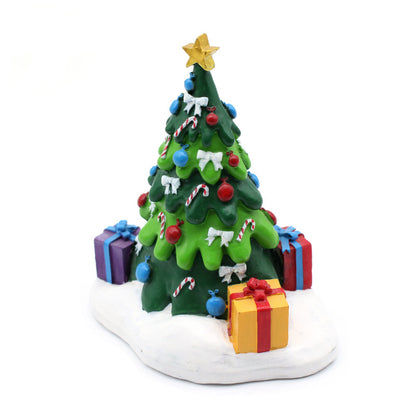 Creative Christmas tree gift box Resin decoration Holiday gift crafts custom wholesale home garden decorations