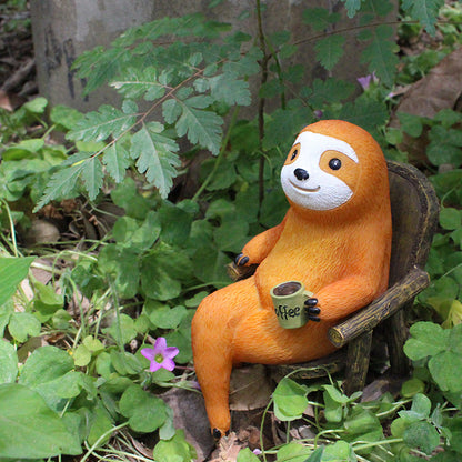 New rocking chair sloth decoration creative resin garden outdoor manufacturers wholesale