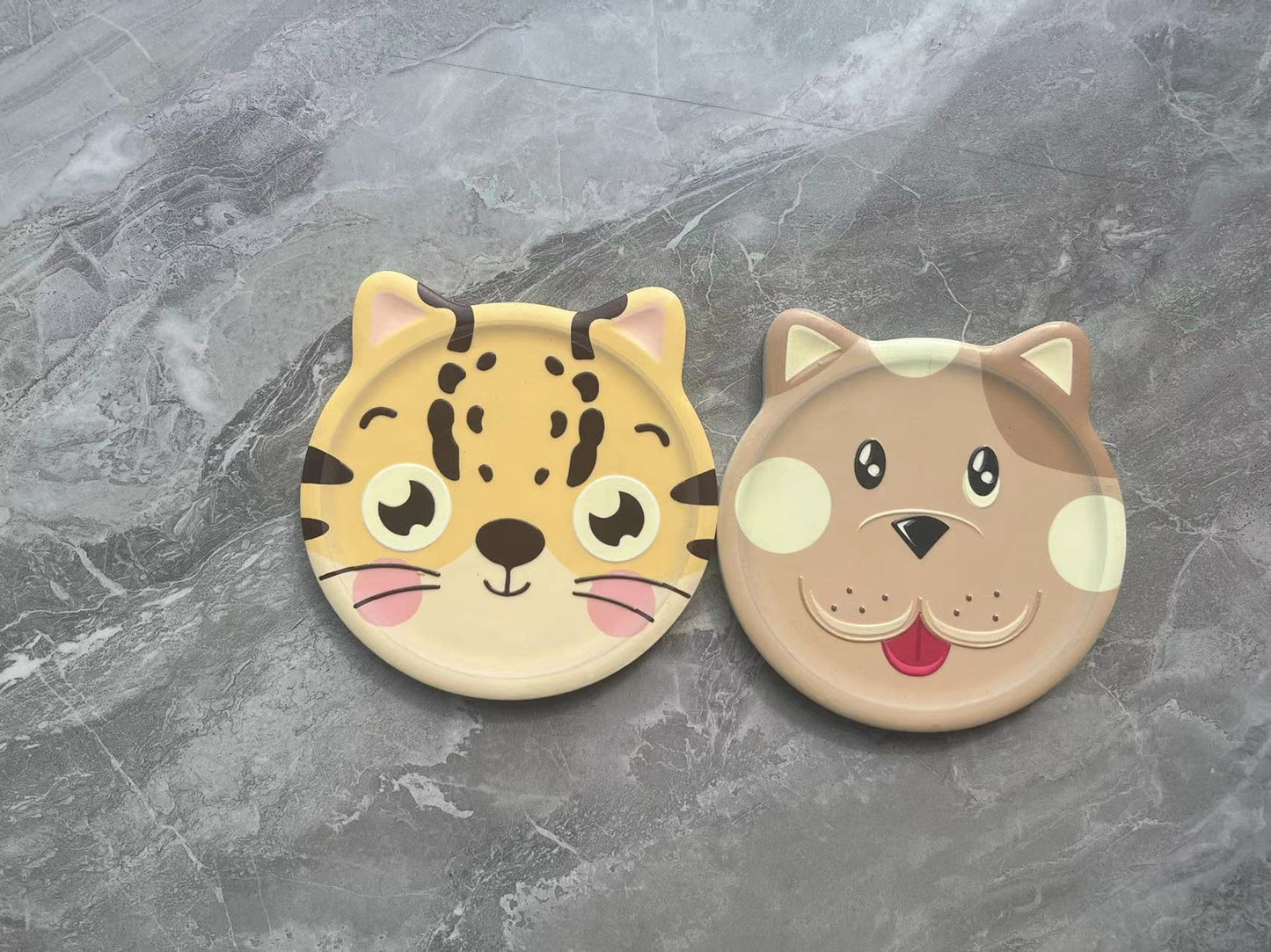 Wholesale 3D relief cat shaped ceramic drink insulated coasters