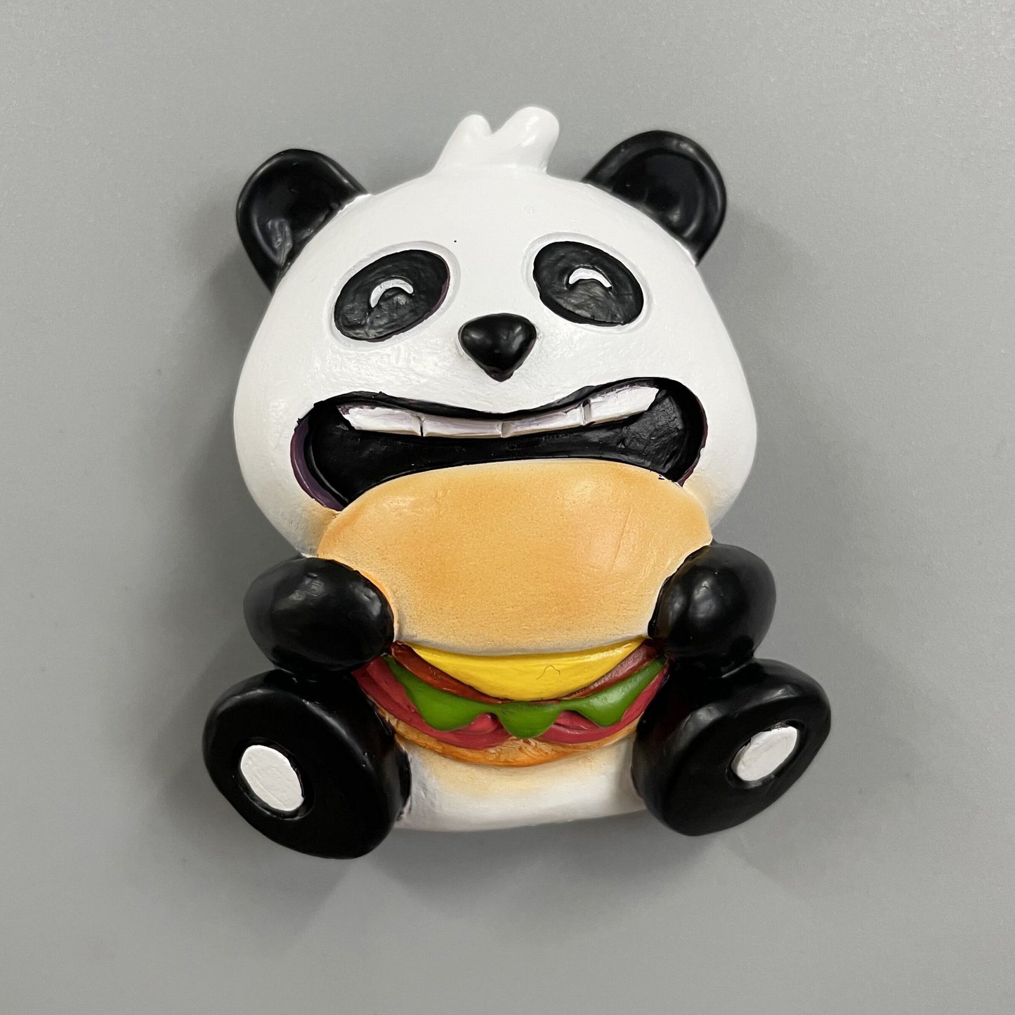 Refrigerator sticker creative resin cute yoga panda Tiktok hot selling new hand-painted magnet for children gift wholesale