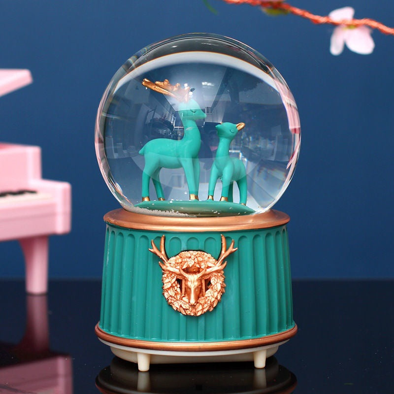 deer music box water snow globe wholesale china