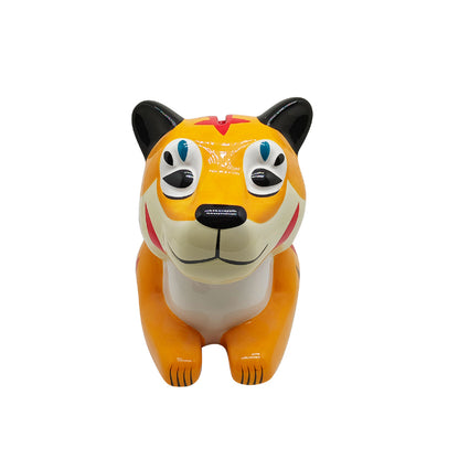 piggy bank ceramic animal tiger saving pot wholesale custom blank sublimation