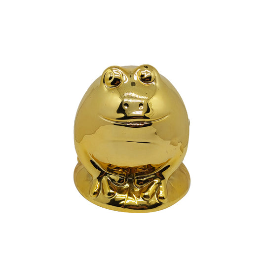 frog ceramic piggy bank custom ceramic pig banks gold