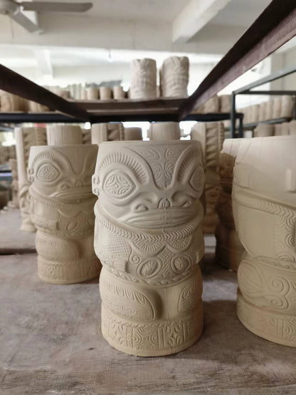 custom tiki ceramic mug beer cup