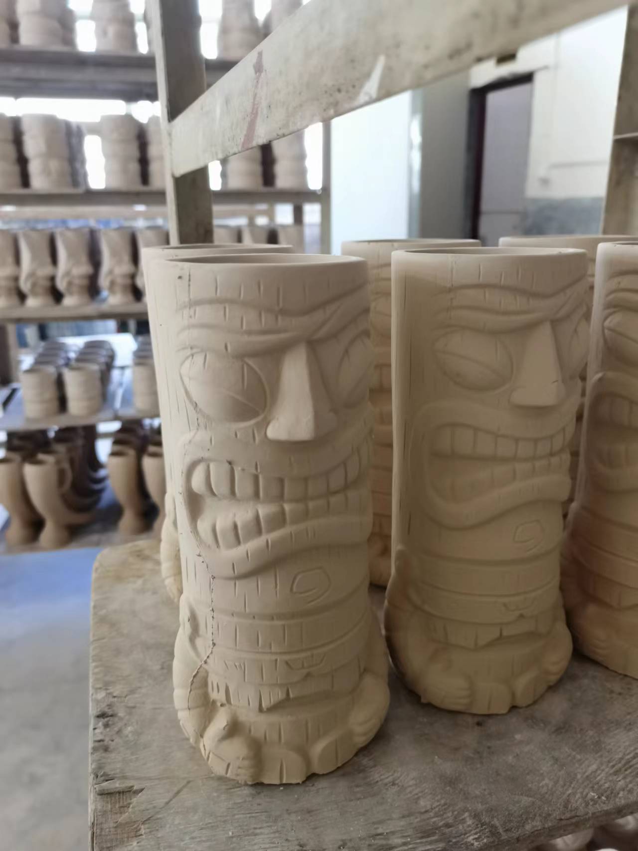 custom tiki ceramic mug beer cup