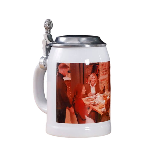 beer stein beer mug with pewter lid oktoberfest