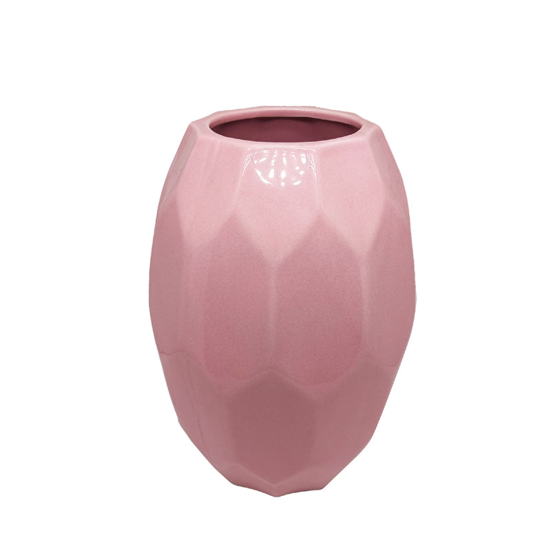 ceramic vase modern vases Irregular shape pink white for home deco